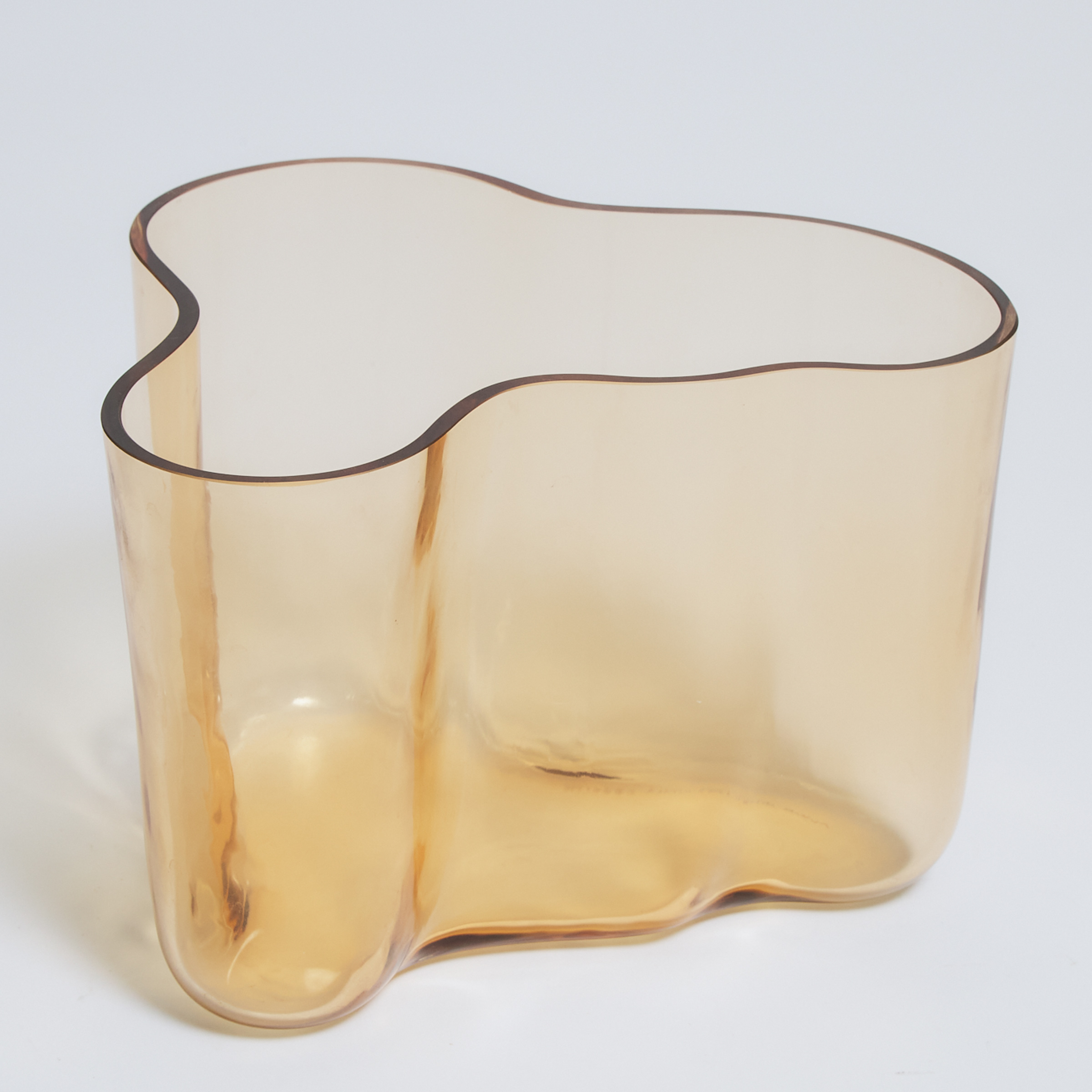 Iittala 'Savoy' Pale Amber Glass