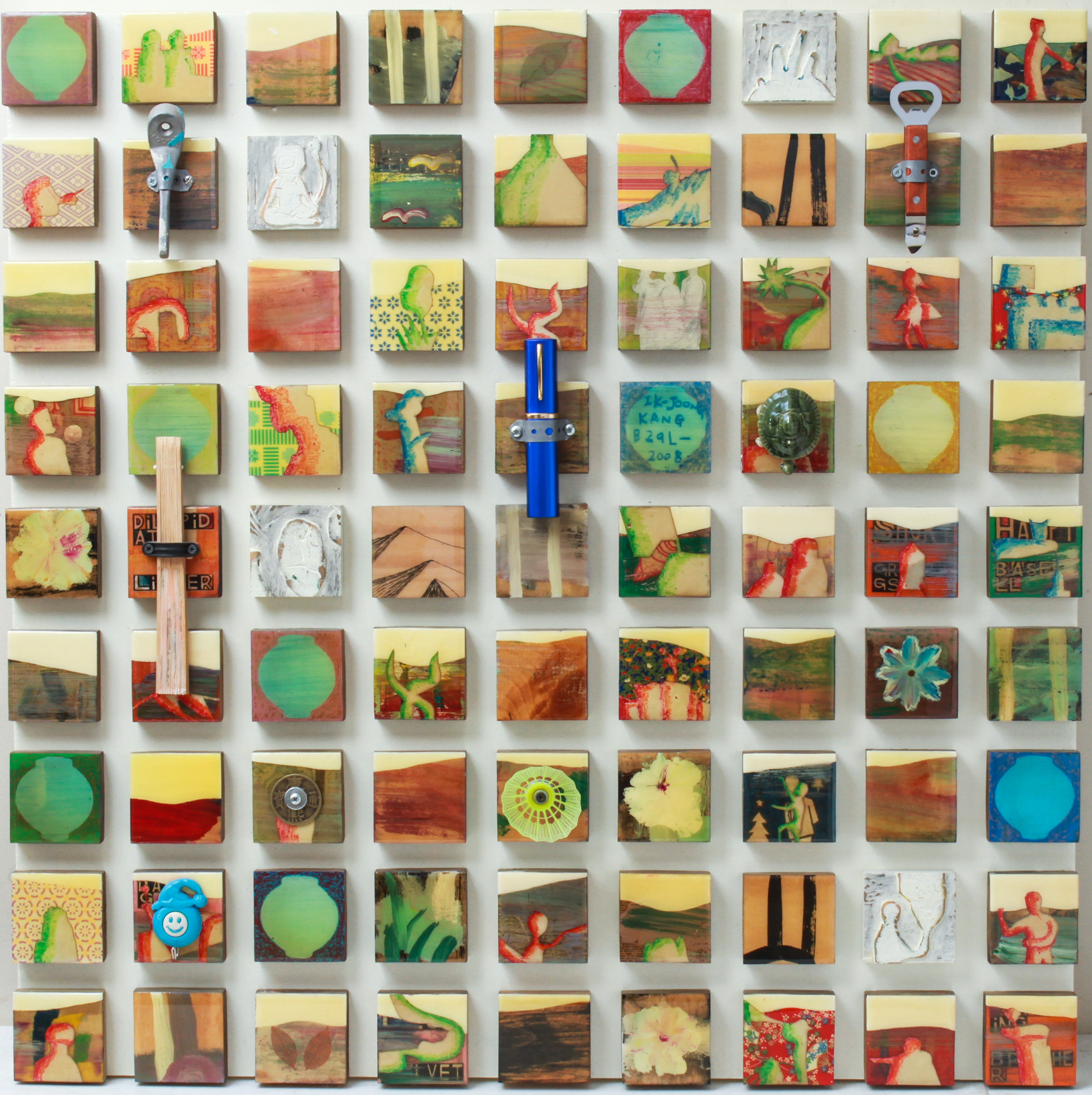 IK-JOONG KANG KOREAN MIXED MEDIA ON