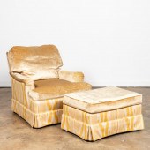IKAT PATTERN UPHOLSTERED CLUB