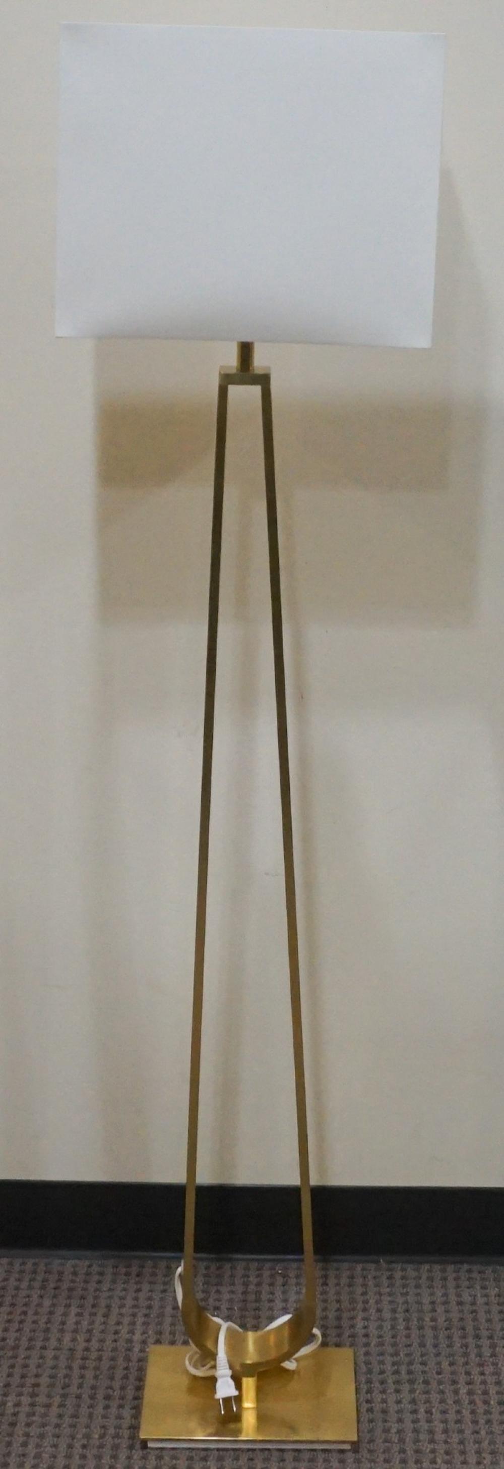 IKEA BRASS FLOOR LAMP, H: 58 3/4