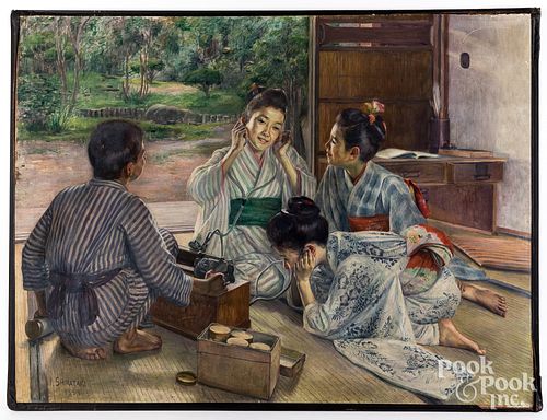 IKUNOSUKE SHIRATAKI OIL ON CANVAS