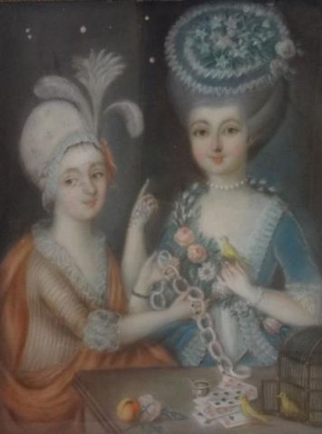 Illegibly Signed 1788 Pastel of 2