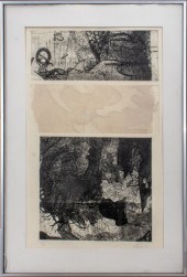 ILLEGIBLY SIGNED ABSTRACT ARTI