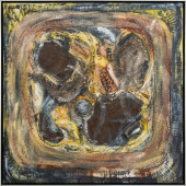 ILLEGIBLY SIGNED ABSTRACT MIXE