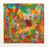 ILLEGIBLY SIGNED ABSTRACT OIL