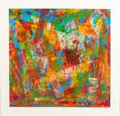 ILLEGIBLY SIGNED ABSTRACT OIL
