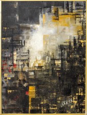 ILLEGIBLY SIGNED ABSTRACTION O