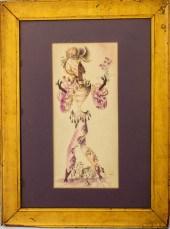 ILLEGIBLY SIGNED ART DECO LITH