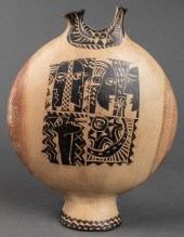 ILLEGIBLY SIGNED CUBIST MOTIF