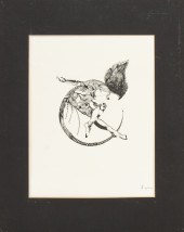 ILLEGIBLY SIGNED ETCHING OF FI