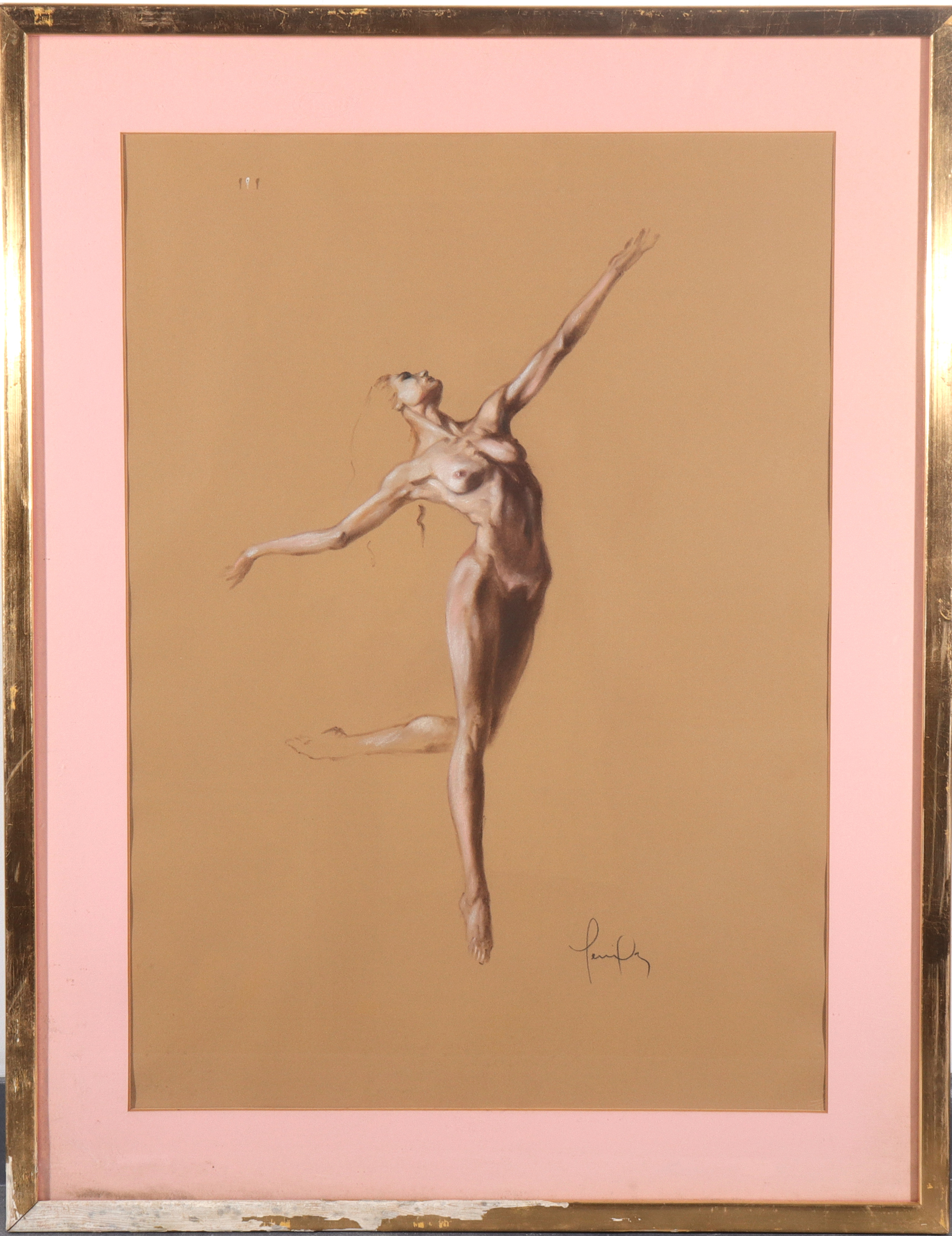 ILLEGIBLY SIGNED FIGURE STUDY