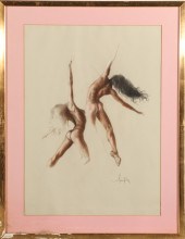ILLEGIBLY SIGNED FIGURE STUDY