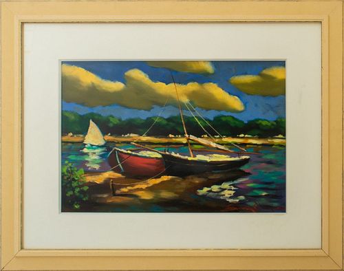ILLEGIBLY SIGNED FISHING BOATS