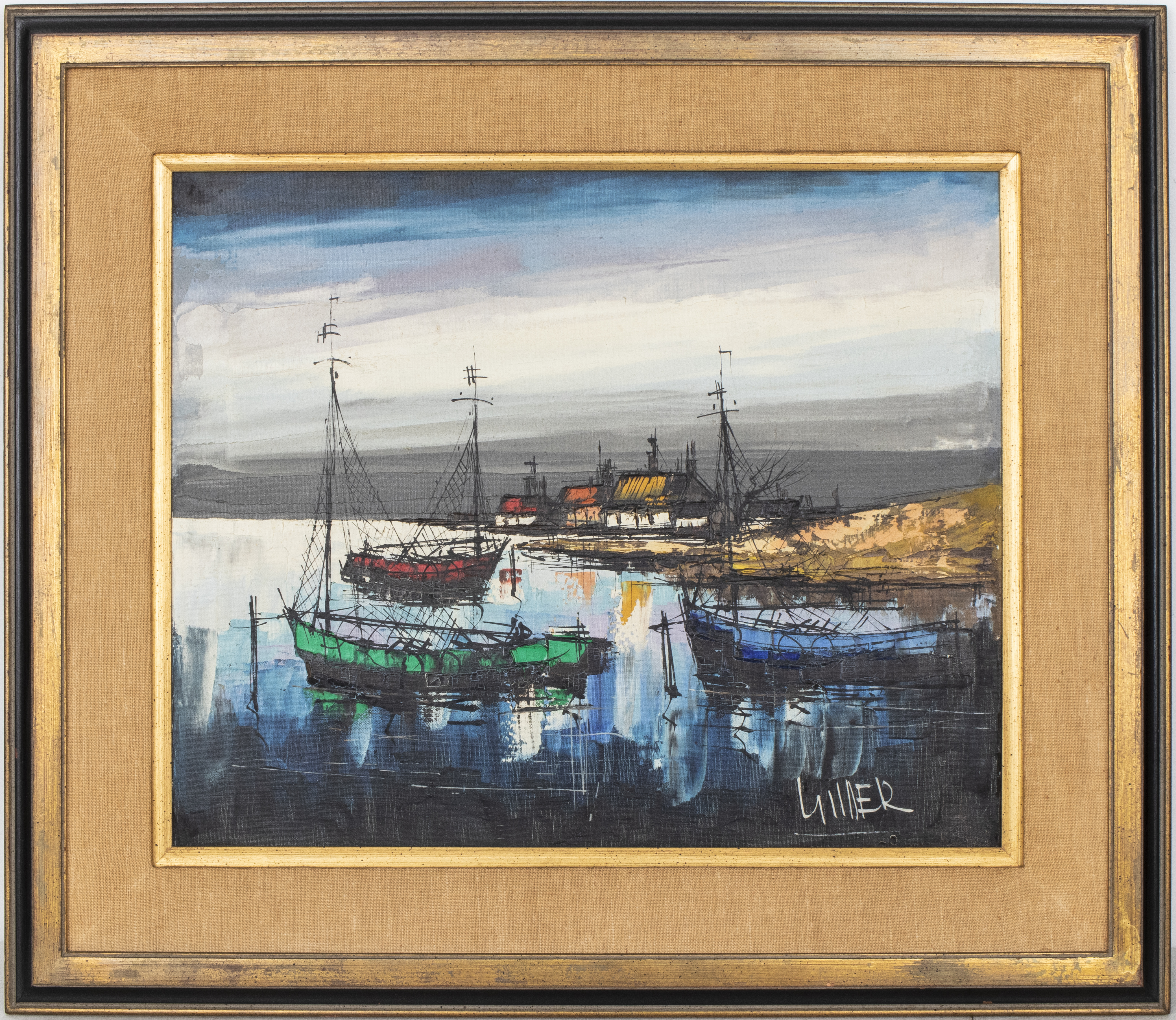 ILLEGIBLY SIGNED "FISHING BOATS"