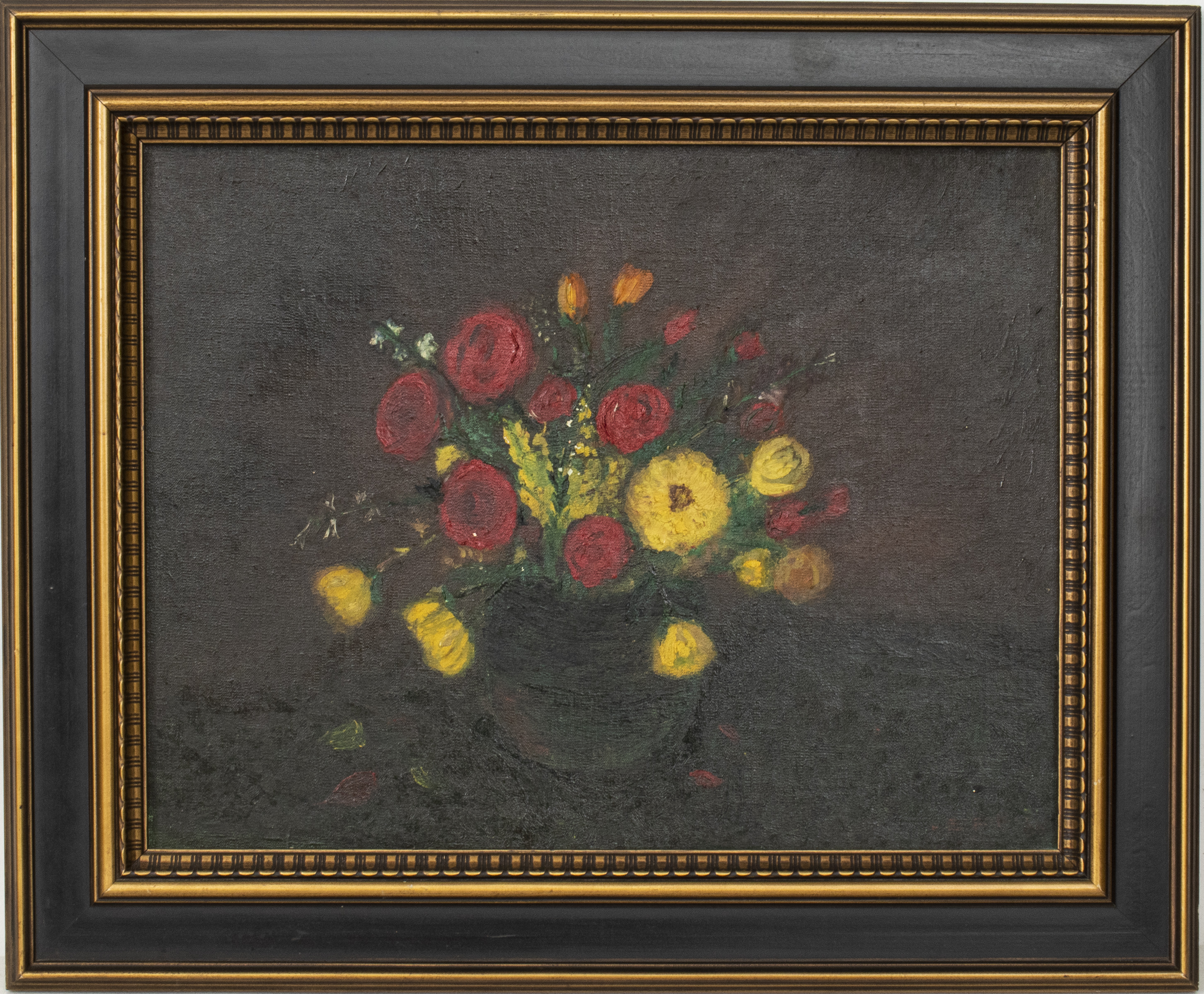 ILLEGIBLY SIGNED FLORAL STILL