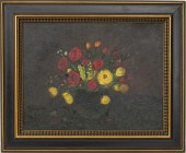 ILLEGIBLY SIGNED FLORAL STILL
