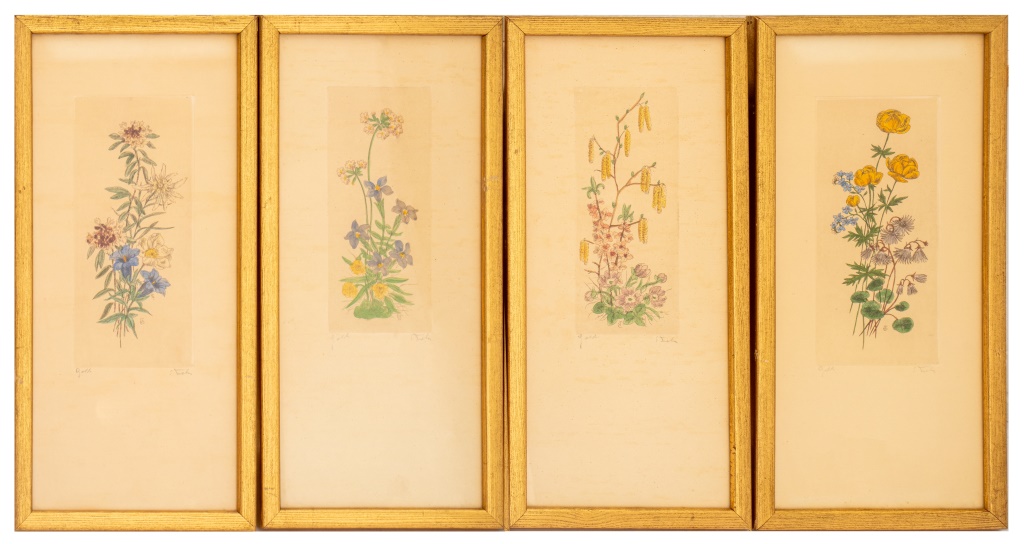 ILLEGIBLY SIGNED HAND COLORED