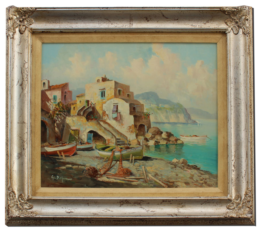 ILLEGIBLY SIGNED ITALIAN COASTAL
