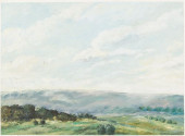 ILLEGIBLY SIGNED LANDSCAPE, 19
