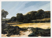 ILLEGIBLY SIGNED LANDSCAPE, 19