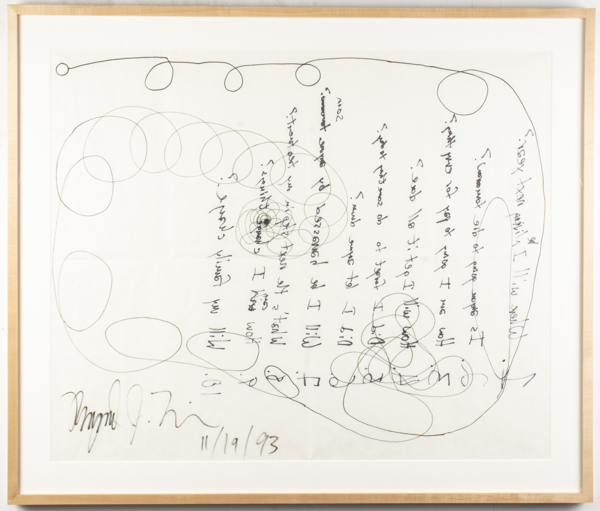 ILLEGIBLY SIGNED LETTER TO