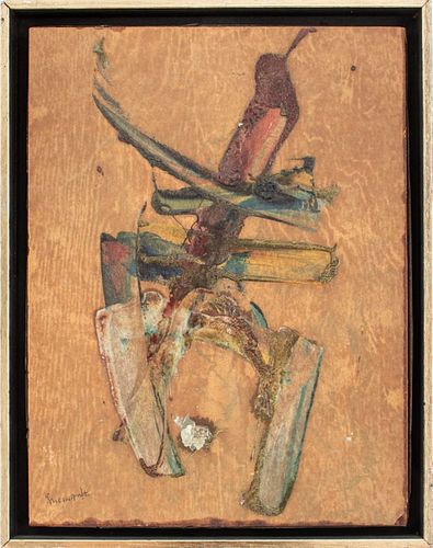 ILLEGIBLY SIGNED MODERN ABSTRACT