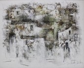 ILLEGIBLY SIGNED OIL ON CANVAS