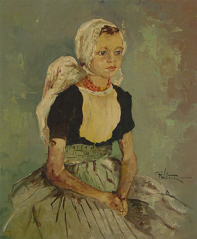 ILLEGIBLY SIGNED PAINTING OF
