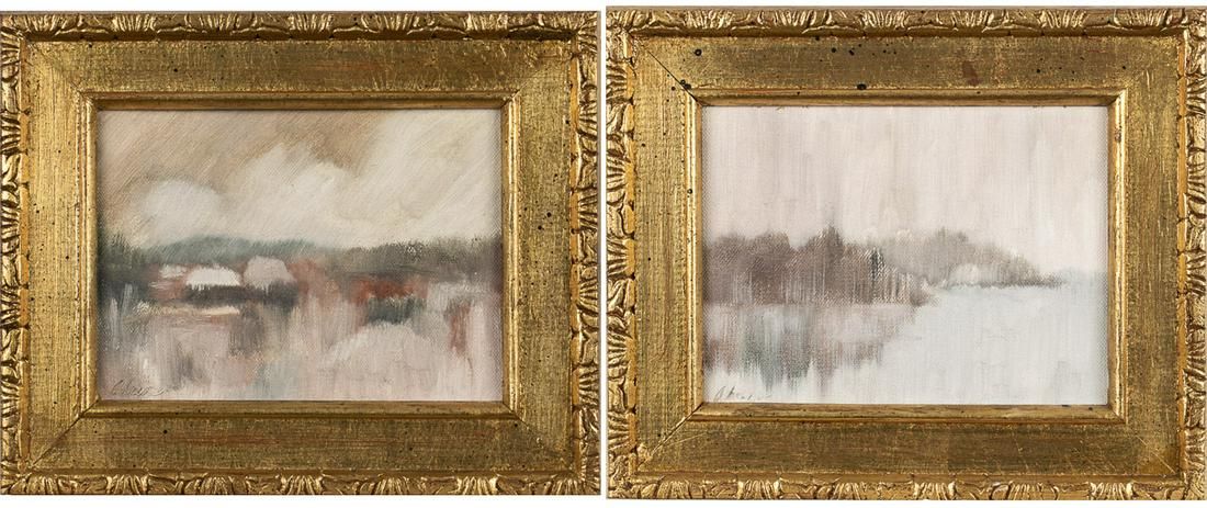 ILLEGIBLY SIGNED, PAIR OF