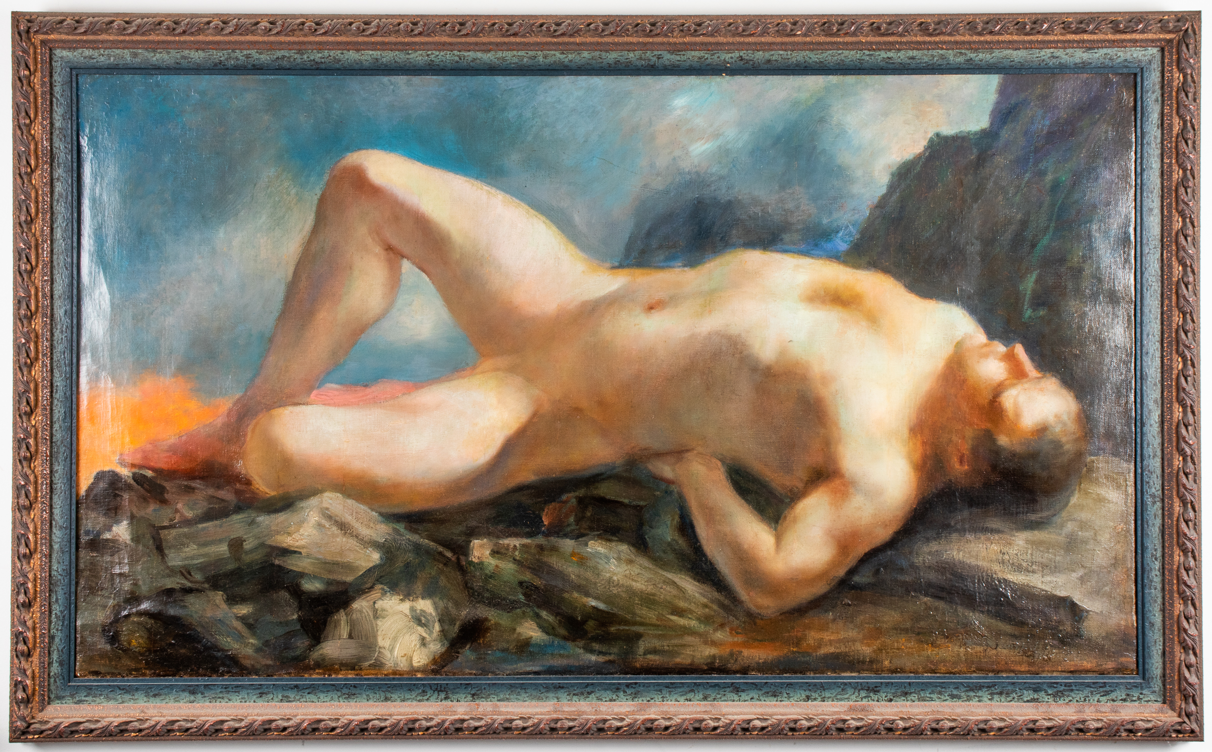 ILLEGIBLY SIGNED RECLINING MALE