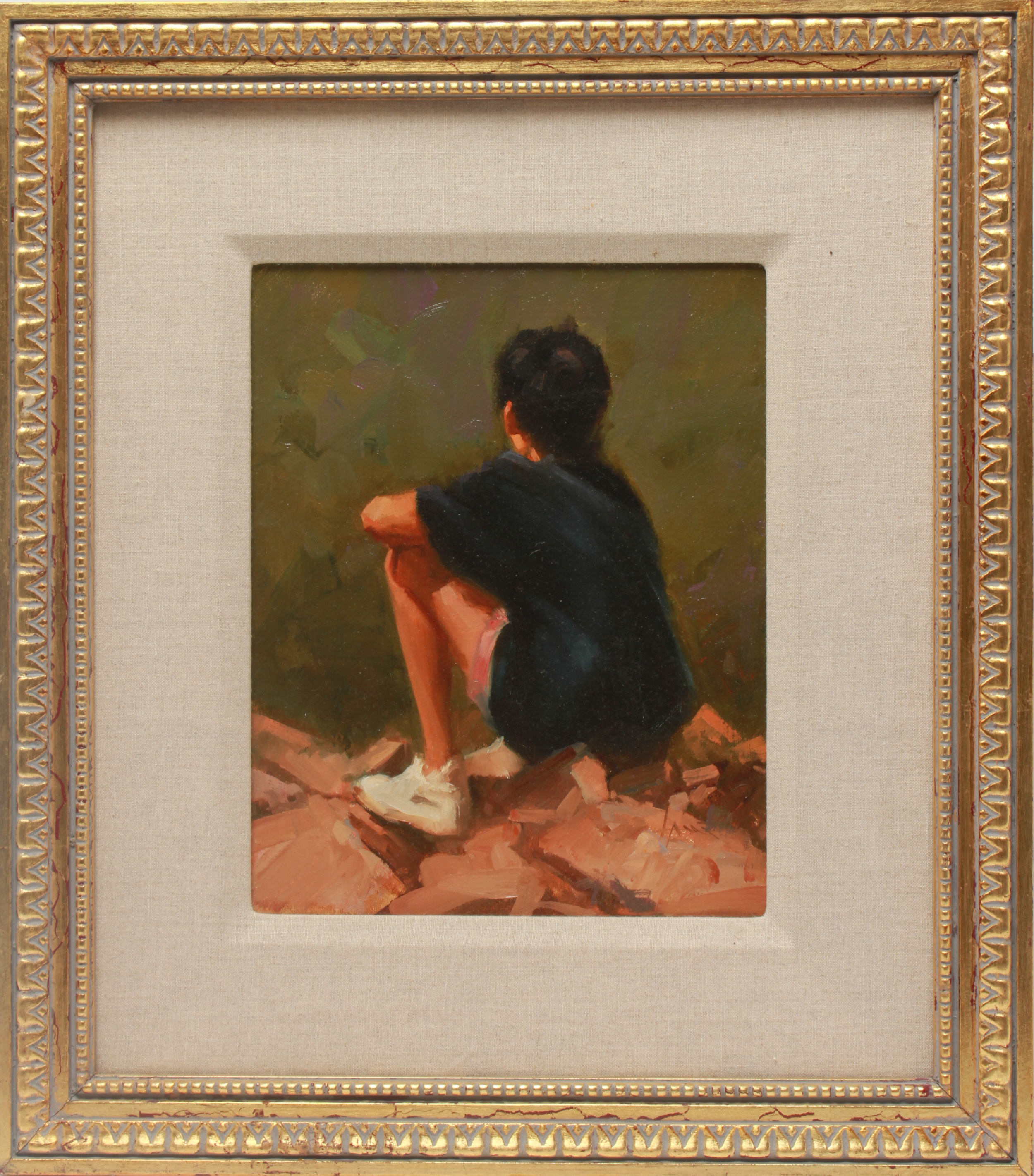 ILLEGIBLY SIGNED "SEATED CHILD,"