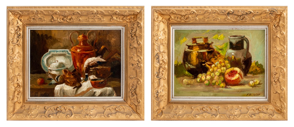 ILLEGIBLY SIGNED STILL LIFE OIL
