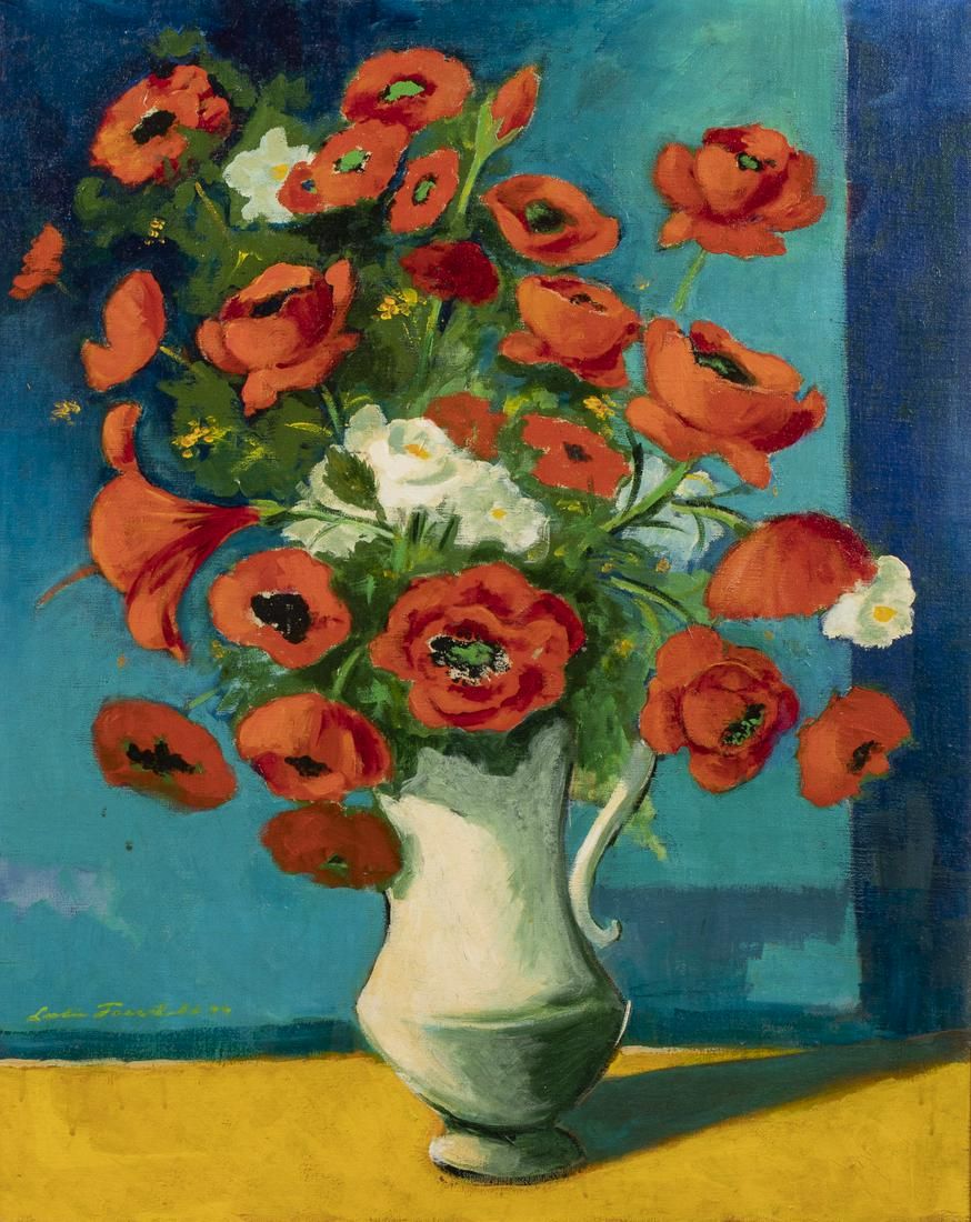 ILLEGIBLY SIGNED, STILL LIFE WITH