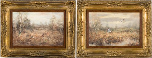 ILLEGIBLY SIGNED, TWO WORKS: