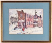 ILLEGIBLY SIGNED, "WINTER SCEN
