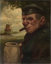 ILLEGIBLY SIGNED WW1 SOLDIER P
