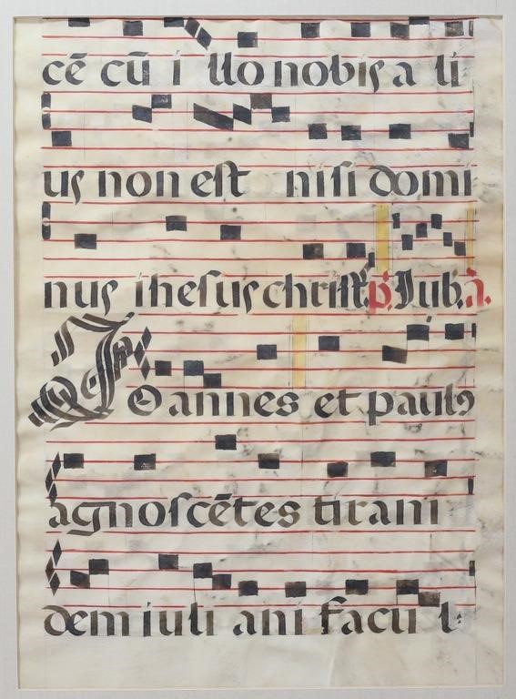 ILLUMINATED ANTIPHONAL MANUSCRIPT