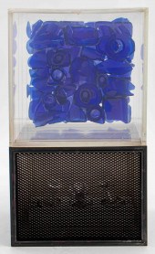 ILLUMINATED BLUE GLASS ASSEMBL