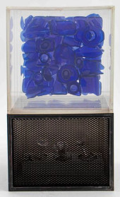 ILLUMINATED BLUE GLASS ASSEMBL