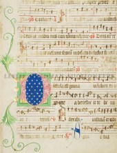 (ILLUMINATED MANUSCRIPT LEAF A