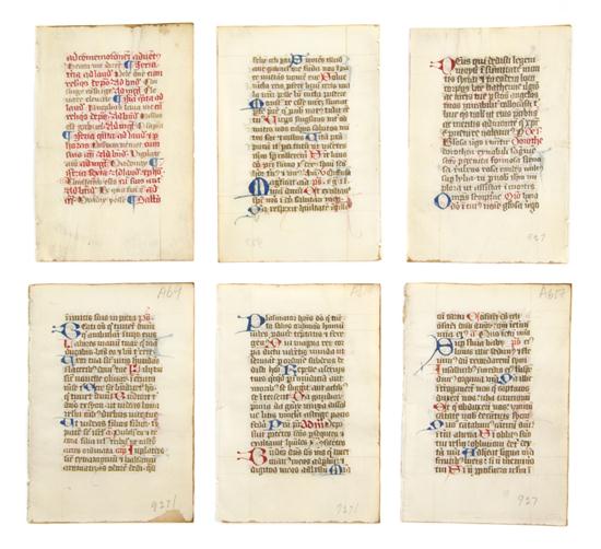 * (ILLUMINATED MANUSCRIPT) LEAVES A