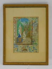 ILLUMINATED MANUSCRIPT. POSSIB
