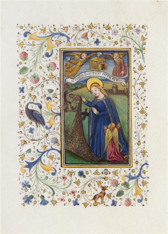 * (ILLUMINATED MINIATURE) A pair of