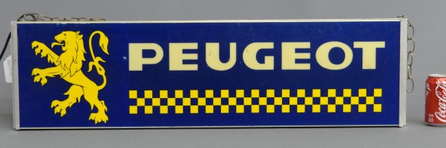 Illuminated ''Peugeot'' bicycle