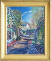 ILLYA KAGAN OIL ON CANVAS "DOW