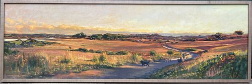 ILLYA KAGAN OIL ON LINEN "PANORAMIC