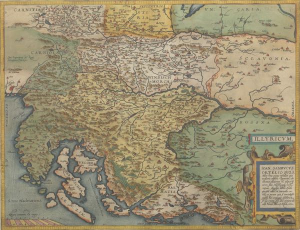 ILLYRICUM, ATLAS MAP OF CROATIA