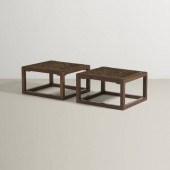 Ilonka Karasz. stools, pair. c