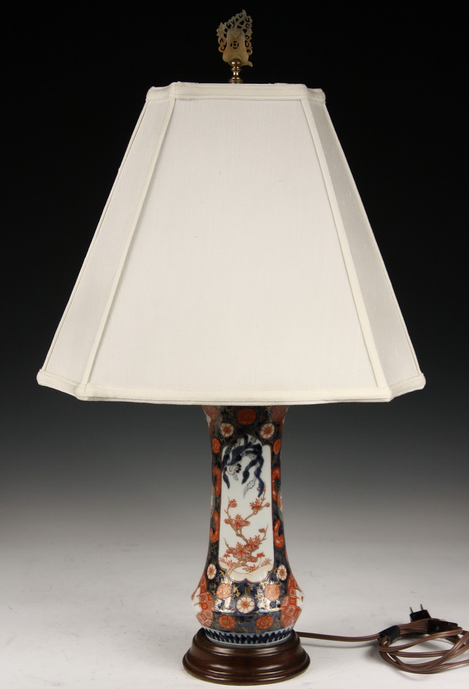 IMARI VASE LAMP - 19th c Imari Vase