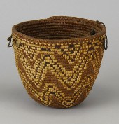 IMBRICATED SALISH BASKETCirca